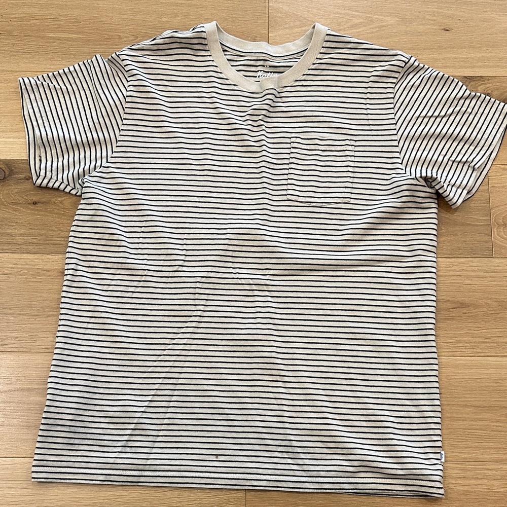 Katin Black and White Striped Tee